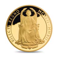 Great Britain / 10 GBP / 5oz .999 gold / 156.295 g / 65.00 mm / Design: Ian Rank-Broadley FRBS / Mintage: 250.