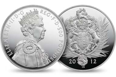 Great Britain / 500 GBP / .999 silver / 1005.00 g / 100.00 mm / Design: Ian Rank-Broadley / Mintage: 1,000.