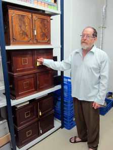 The coin collection of the British Mandate Antiquities ordinances. Photo: UK.