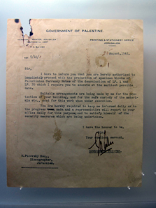 A letter from the High Commissioner to the printer. Photo: UK.