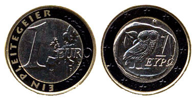 The euro with black border. © Erwin Dietrich AG.