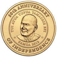 1 Tala uncirculated collectible coin.
