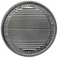 The authentic 1-krona coin from 2009. Source: Riksbank.