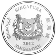 Singapore / 2 dollars / Cupro-nickel / 20.00 g / 38.70 mm / Mintage: 6,000.