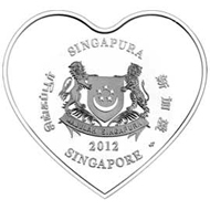 Singapore / 5 dollars / .999 silver / 31.10 g / 42.87 x 39.47 / Mintage: 5,000.