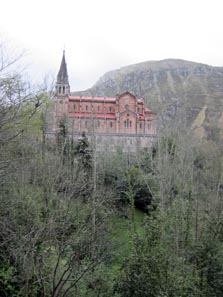 The Neo-Gothic Church Above Covadonga. Photo: KW.