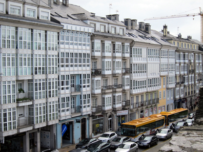 A View of the Glassed-In Balconies From the City Wall. Photo: KW.