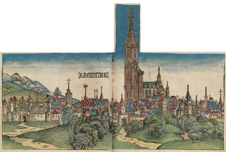 A View of the City of Strasbourg from 1493.