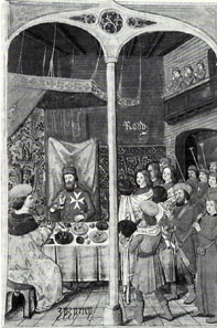 The Grand Master of the Knights Hospitaller hosts the Turk prince Cem.