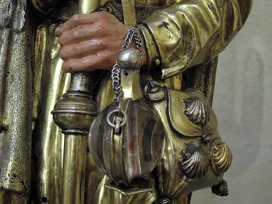 Detail from a Saint James Statue in the Cathedral Museum of Burgos. Photo: KW.