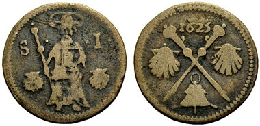Paris. Copper Stamp of the Church of Saint James from 1625. From Münzen und Medaillen Auction 32 (2010), 624.