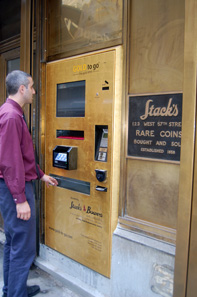 New York's first-ever express GOLD to go(TM) ATM machine.