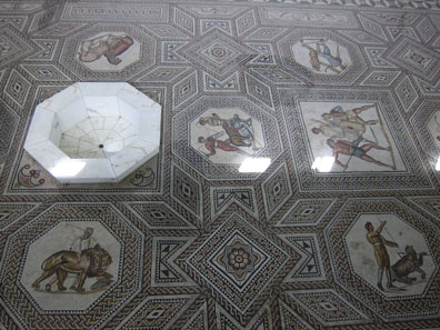The floor mosaic in nearby Nennig. Photo: KW.