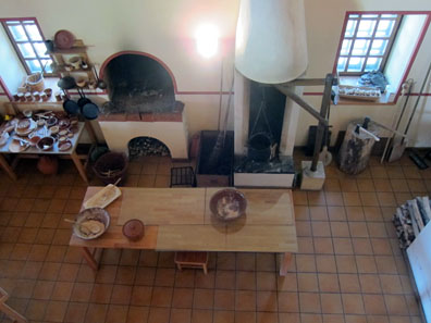 A view into the Roman kitchen. Photo: KW.