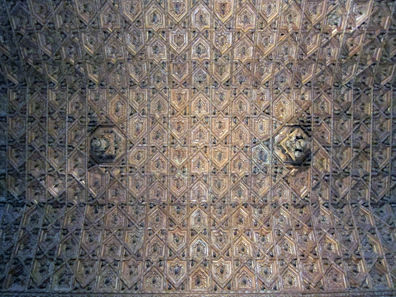 The famous wooden ceiling of San Marcos. Photo: KW.