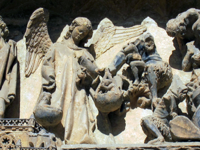 Have you ever noticed: Church portals never depict a soul's condemnation. Photo: KW.
