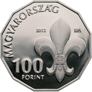 Hungary / 100 HUF / Cupro-nickel / 10 g / 30 mm / Design: Zoltán Tóth / Mintage: 5,000 (BU) and 10,000 (Proof).