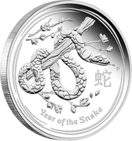 Australia / 999 silver / Denominations: 0.50 AUD / 1/2oz / 15.573 g / 36.60 mm // 1 AUD / 1oz / 31.135 g / 45.60 mm / Mintage: 5,000 // 2 AUD / 2oz / 62.270 g / 55.60 mm // 30 AUD / 1 kilo 999 silver / 1003.002 g / 100.60 mm / Mintage: 500. The 2oz, 1oz and 1/2oz coins are available in a Three-coin-set limited to 1,000 pieces.