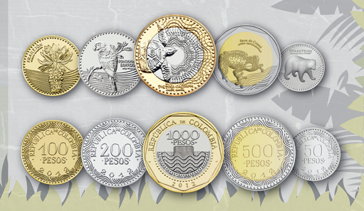 The new series of the Colombian Peso. Courtesy of the Central Bank of Colombia.