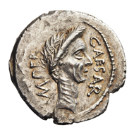 Lot 31. AR Denarius Julius Caesar. Rome. Late March-April 44 BC. 3.52 g. Crawford 480/17. About EF. Exceptional portrait. EUR 3,250.