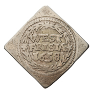 Lot 76. Dutch Silver Duit 1658 province of West Frisia. PW 3003.9 (R2); CNM 2.46.92. 6.33 g. VF. Very rare. EUR 700.