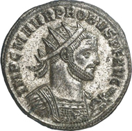 No. 2232: PROBUS, 276-282. Antoninianus, Siscia, 277. Rev. Emperor and Concordia clasping hands. RIC 650. Extremely fine. Estimate: 100 EUR. Final Price: 1,725 EUR.