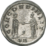 No. 2232: PROBUS, 276-282. Antoninianus, Siscia, 277. Rev. Emperor and Concordia clasping hands. RIC 650. Extremely fine. Estimate: 100 EUR. Final Price: 1,725 EUR.