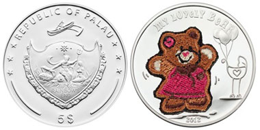 Palau / 5 dollars / silver .925 / 20 g / 38.61 mm / Mintage: 2,012.