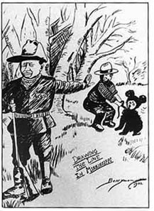 Cartoon from November 16, 1902 by Clifford Berryman. Source: Wikipedia.