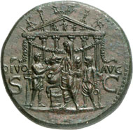 This fantastic example of a well-known bronze issue of Caligula is estimated at 100,000 francs in the upcoming Numismatica Genevensis auction, which will take place on November 27 and 28, 2012. This is without a doubt the finest known specimen of this issue.