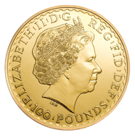 Great Britain / 1oz 0.999 gold / 31.1035 g / 38.61 mm / Design: Philip Nathan (reverse), Ian Rank-Broadley FRBS (obverse).