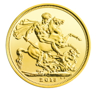 Great Britain / 0.9167 gold / 7.98 g / 22.05 mm / Design: Benedetto Pistrucci (reverse), Ian Rank-Broadley FRBS (obverse).