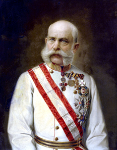 Emperor Francis Joseph, around 1910, Oil on canvas. Bundesmobilienverwaltung. Source: Wikipedia.