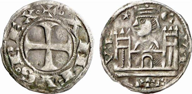 Alfonso VIII, 1158-1214. Dinero, Cuenca(?). From Künker 137 (2008), 3422.