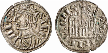 Sancho IV, 1284-1295. Cornado, Burgos. From Künker 137 (2008), 3434.