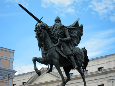 Statue of the Cid in Burgos. Photo: KW.