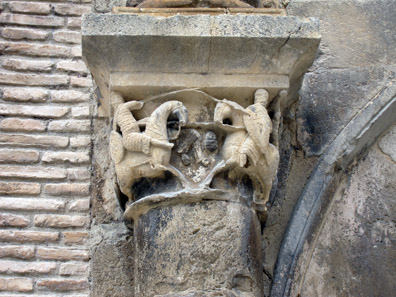 The battle of Roland and Ferragut in Estella at the palace of the Kings of Navarre. Photo: KW.
