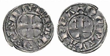 Jeanne I, 1274-1305. Denier. From Künker auction 152 (2009), 5192.