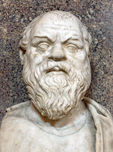 Bust of Socrates. Marble, Roman copy after a Greek original from the 4th century BC. From the Quintili Villa on the Via Appia. Photo: Jastrow / Wikipedia.