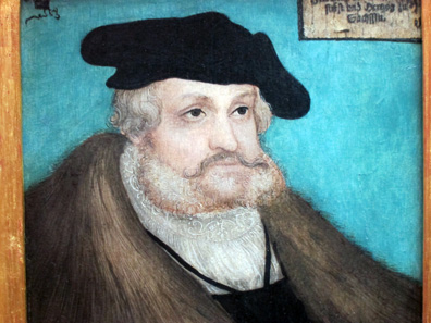 Frederick the Wise, Elector of Saxony, painted by Lucas Cranach the Older 1536. Photo: KW.