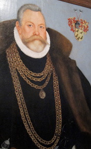 Portrait of Erich Volckmar von Berlepsch, painted by Lucas Cranach 1580. Loan of the Kleinurleben parish. Photo: KW.