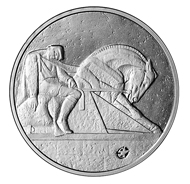 Latvia / 1 lats / 925 silver / 35 mm / 22 g / Kriss Salmanis (graphic design), Ligita Franckevica (plaster model) / Mintage: 7,000.