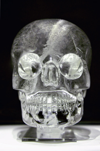Very similar to the Mitchell-Hedges skull is this crystal skull in the British Museum. Photo: Rafal Chalgasiewicz / Wikipedia. http://creativecommons.org/licenses/by/3.0/deed.en.