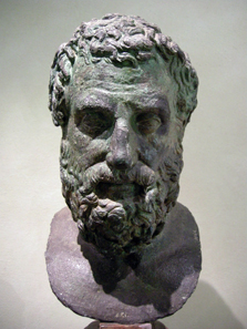 Bronze bust of Aeschylus. Photo: Sailko / Wikipedia. http://creativecommons.org/licenses/by-sa/3.0/deed.de.