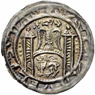 Arnstein (Lower Saxony). Walter II, 1135-1176. Bracteat, Hettstett. Berger 1452. Very rare. Extremely fine. Starting price: 6,000 euros. Hammer price: 9,500 euros.