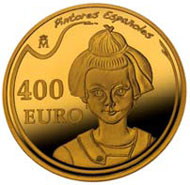 Spanien / 400 Euros / 999 gold / 27 g / 38 mm / Mintage: 3,000.