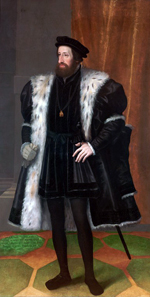 Emperor Ferdinand I (1503-1564), portrait by Hans Bocksberger the Elder (1510-1561). Kunsthistorisches Museum Vienna. Source: Wikipedia.
