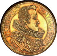 20047: Ferdinand III (1627-1657) gold 12 Ducats 1629-HG. Estimate: $75,000. Realized: $129,250.