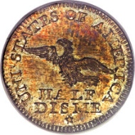 5570: 1792 H10C Judd-7, Pollock-7, R.4 as a Business Strike SP67 PCGS. Realized: $1.41 million.