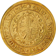 2359: GREAT BRITAIN. Edward VII (1901-1910). Pattern Crown in Gold, 1902. PCGS SP-62. Estimate: $100,000-120,000. Realized: $117,500